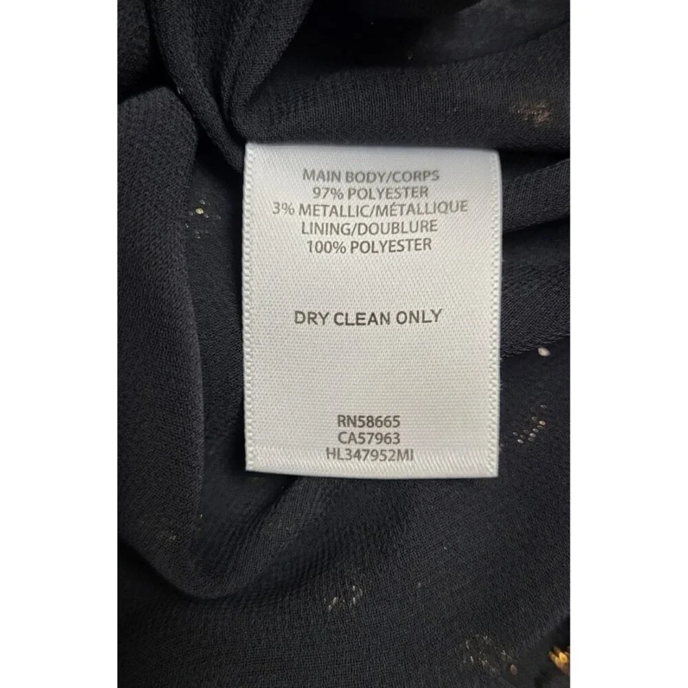 Chelsea 28 Black Mini Shift Party Dress Medium - Picture 9 of 10